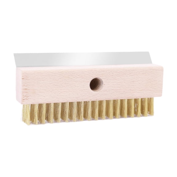 Solace Bristles Pizza Oven Brush Detachable Copper Wire Stone Cleaning Tool Grill Brush