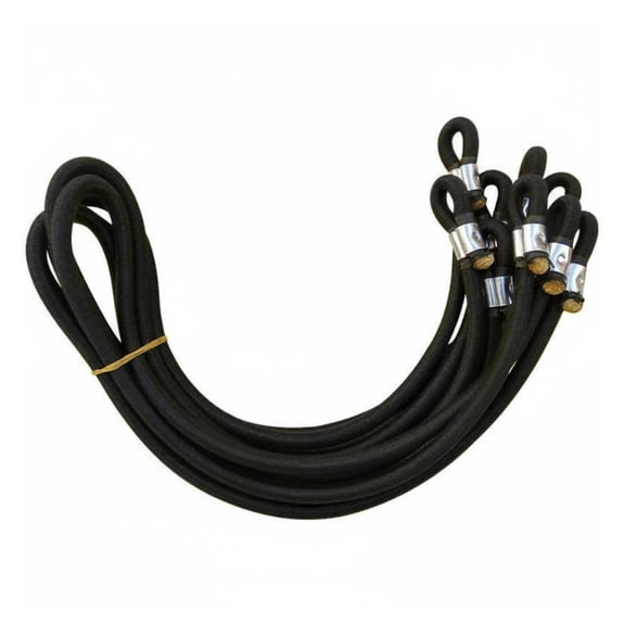 Solace Bungee Cord Multi-strand Latex Core Elastic Rope Polyester Braided Layer Aluminum Buckles Durable Construction Suitable for Amusement Parks Outdoor Playgrounds Recreational Setups