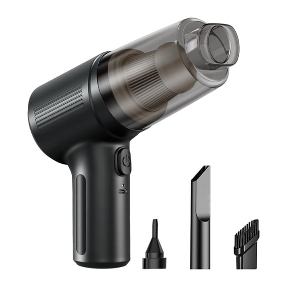 Solace Car Vacuum Cleaner Automotive Interior Cleaner Powerful Black RV Accessories Lightweight Compact Travel Car Cordless Handheld