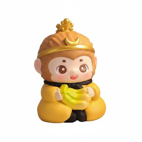 Solace Cartoon Monkey Piggy Bank Large Capacity Coin Bill Storage Box Birthday Gift Kids Room Decor