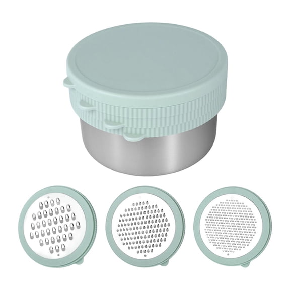 Solace Cheese Grater Kitchen Cheese Grater with Container Vegetable Fruit Grater Food Shredder Hand Slicer Multifunction Stainless Steel Suitable for kitchen cooking meal presentation