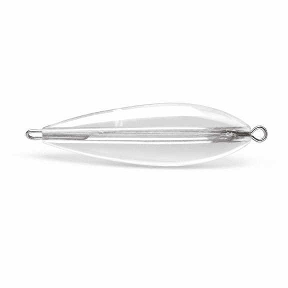 Solace Fishing Casting Aid Acrylic Metal Casting Sinkers Weights Clear Silver Unisex Adult Slow Sinking Floating Robust Construction Suitable for Lure Casting Angling Trips