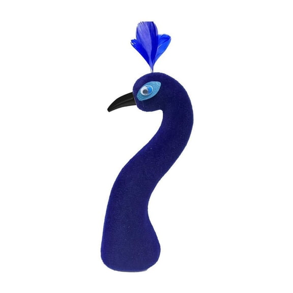 Solace Floral Arrangement Decor Peacock Mannequin Head Home Decor Table Centerpiece for Blue