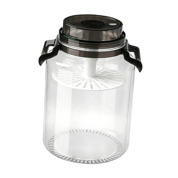 Solace Pickle Jar Fermentation Bottle Kimchi Container Accessories Food Storage Box for Black 7 L