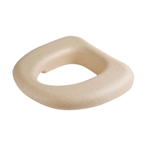 Solace Raised Toilet Seat Cushion Comfortable for Seniors Waterproof Soft Universal Khaki