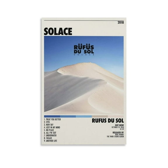 Solace Rufus Du Sol Poster 3 Canvas Poster Bedroom Decoration Landscape Office Valentine's Birthday Gift