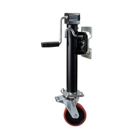 Solace Side Mount Trailer Jack with Wheel Galvanized Steel 2000 Lb Capacity for Utility Trailers RV Owners Boat Haulers