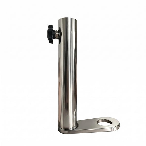 Solace Trailer Hitch Pole Flag Holder Bracket Tough Metal Construction Wind Secure for Off Road Riders and Trail Outings