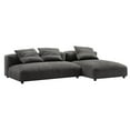thumbnail image 1 of Solace2-Piece Modular Upholstered Fabric Sectional Sofa With Chaise in Charcoal, 1 of 10