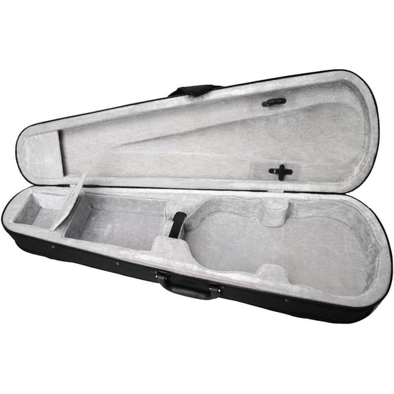 SolaceHue Size Violin Hard Case,Professional Triangular Lightweight Suspension Carry Violin bag (Gray)
