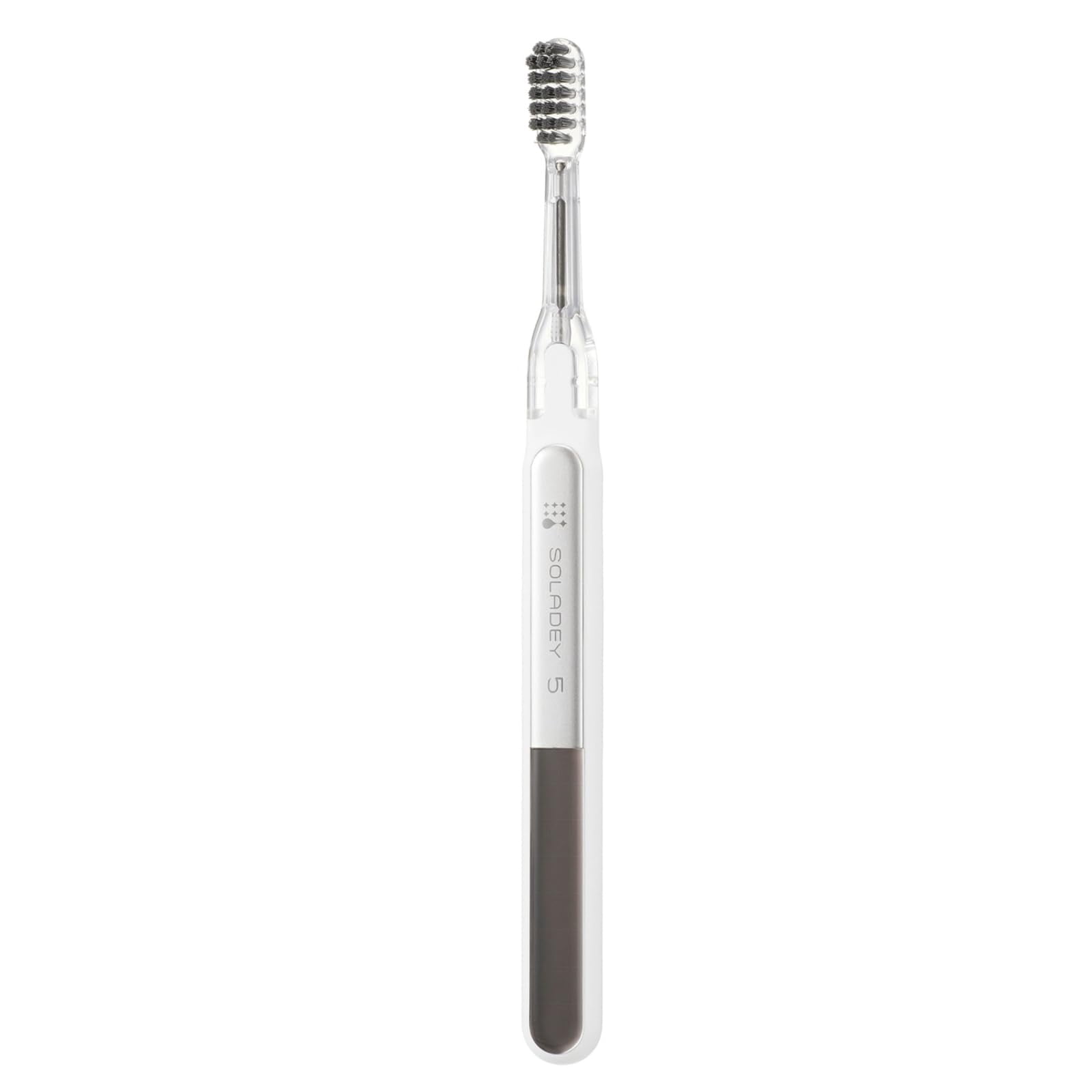 Soladey5 Ionic Toothbrush, White, Large Solar Panels and TiO2 ...
