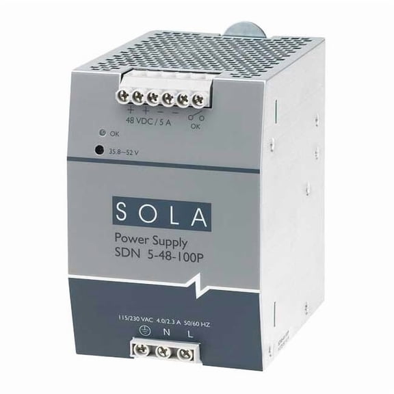 Solahd DC Power Supply,48VDC,5A,60Hz SDN548100P