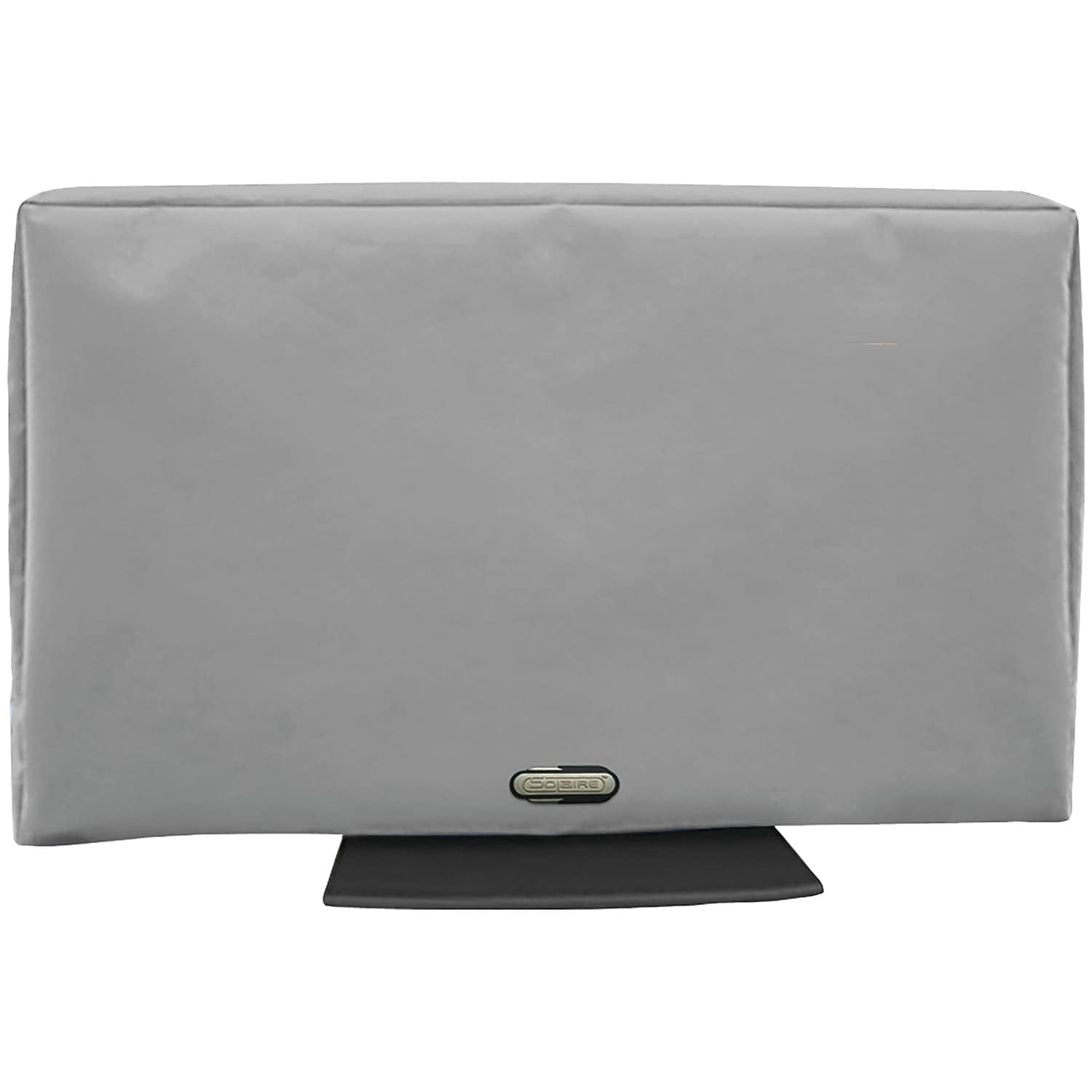 Solaire Light Gray Fabric Outdoor TV Cover with Zipper Closure