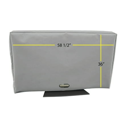Solaire - Outdoor TV Cover for Most Flat-Panel TVs Up to 65" - Gray