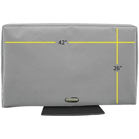 Solaire - Outdoor TV Cover for Most Flat-Panel TVs up to 42" - Gray