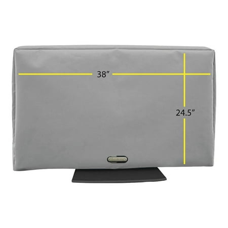 Solaire - Outdoor TV Cover for Most Flat-Panel TVs up to 43" - Light Gray