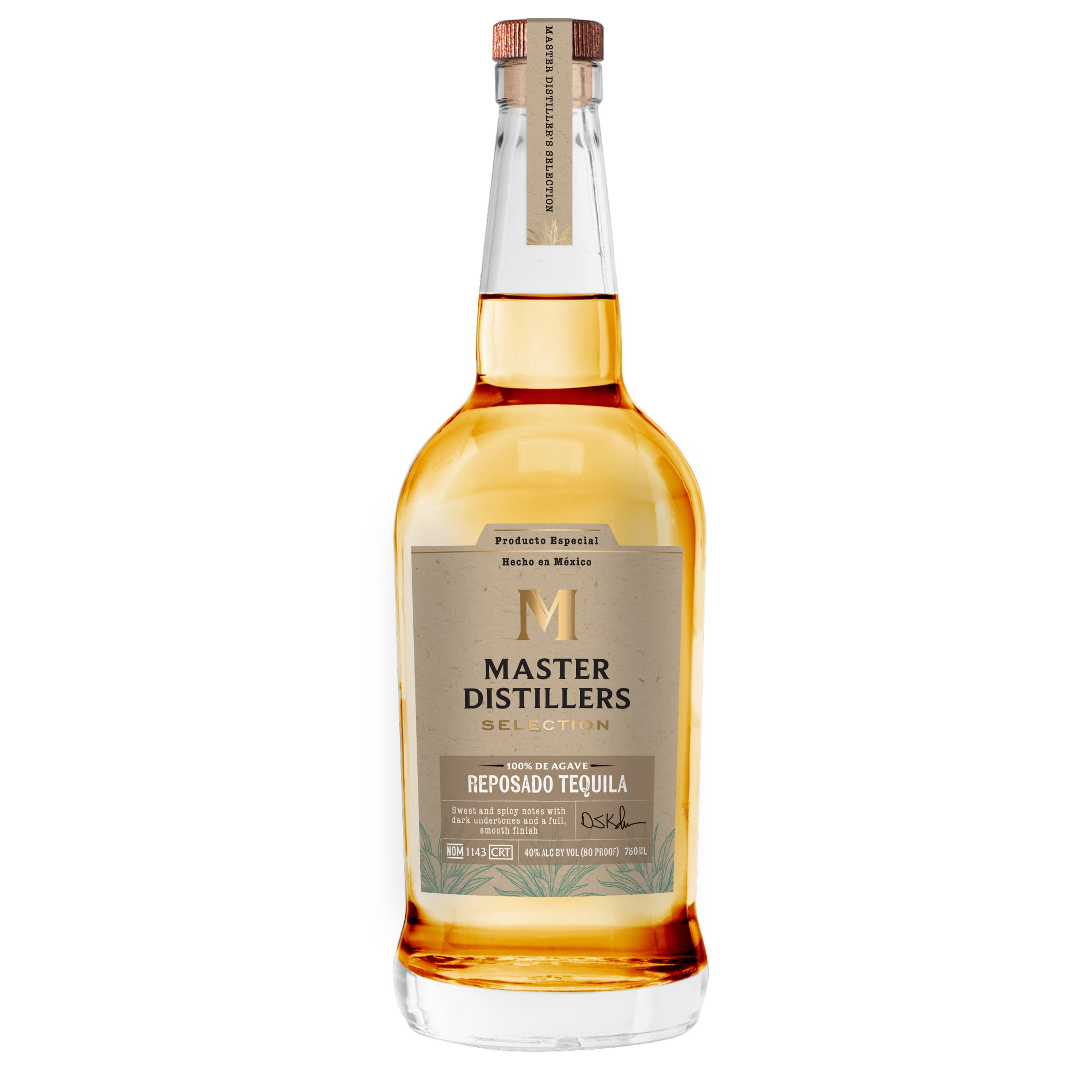 Masters Distillers Reposado Tequila, 750ml, 80 Proof