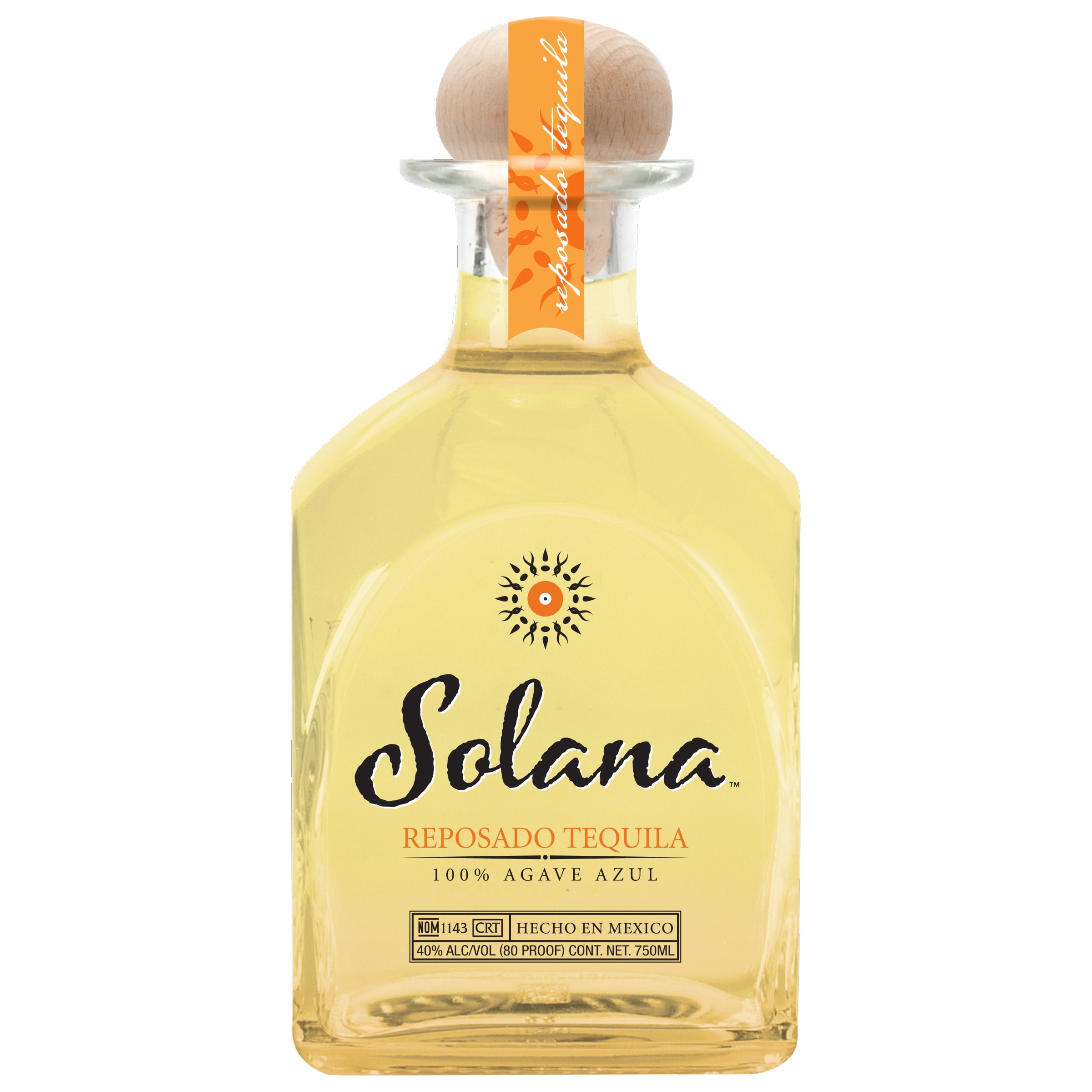 Solana Agave Reposado Tequila, 750 ml Liquor, 40 Alcohol