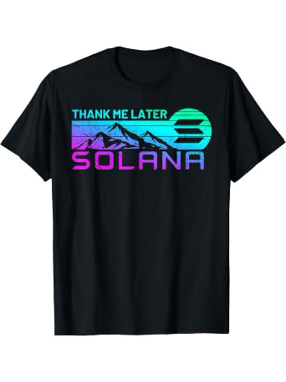 Solana Coin Blockchain Hold Sol To The Moon Solana Crypto T-Shirt