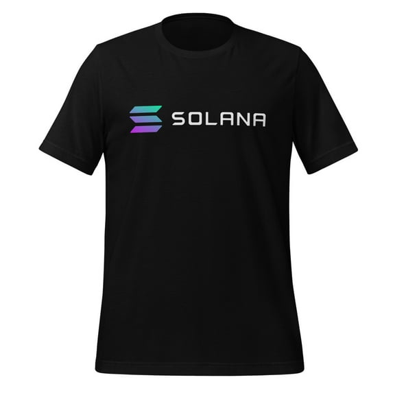 Solana Crypto Shirt Solana Shirt Solana Crypto T-Shirt Crypto Exchange DeFi Solana Crypto Tee Solana T-Shirt (Black, S)