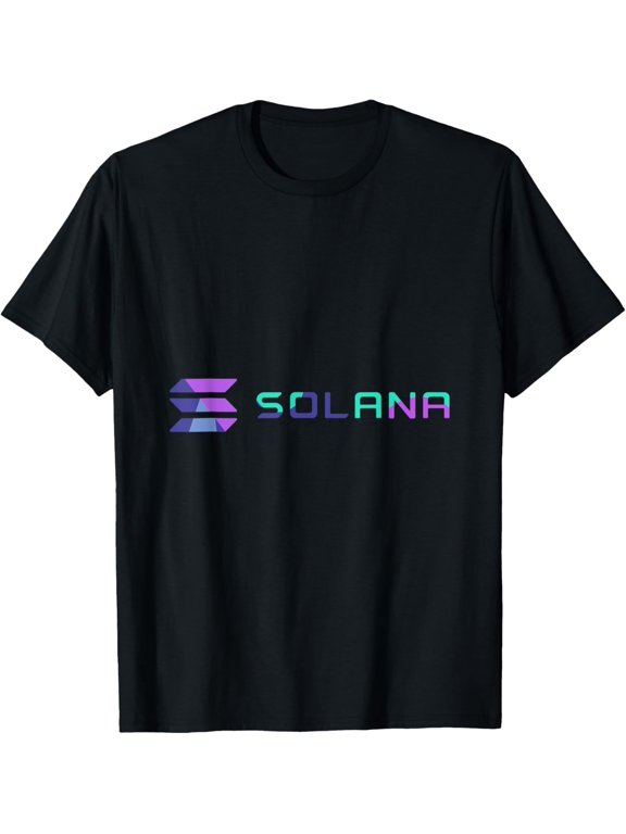 Solana SOL Logo Image Cryptocurrency T-Shirt