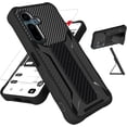 thumbnail image 1 of for Solana Seeker Case Compatible for Saga 2 Solana Mobile Seeker Phone Case Cover [with Tempered Glass Screen Protector][ 2MM Silicone + PC Hard Back Panel][Hand Bracket] Black, 1 of 4