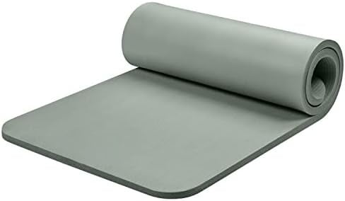 Solana Yoga Mat 1" Thick w/Nylon Strap for Men & Women - Non Slip Exercise Mat for Home Yoga, Pilates, Stretching, Floor & Fitness Workouts