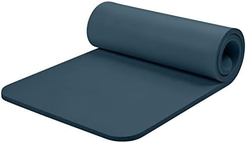Solana Yoga Mat 1" Thick w/Nylon Strap for Men & Women - Non Slip Exercise Mat for Home Yoga, Pilates, Stretching, Floor & Fitness Workouts