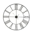 thumbnail image 1 of Solange Analog Round Metal Wall Clock - 36" Light Gray, 1 of 6