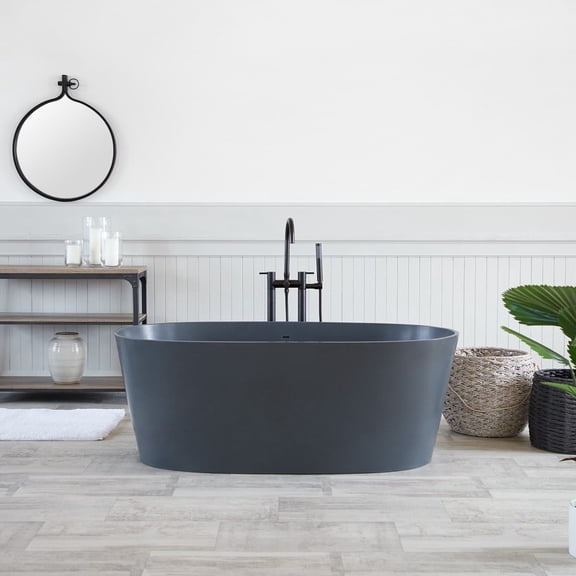 Solano 59 Inch  Resin Double Ended Tub