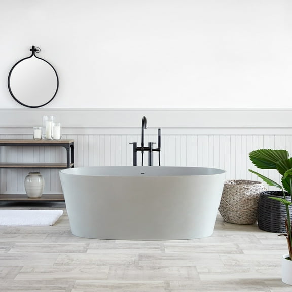 Solano 59 Inch Resin Double Ended Tub