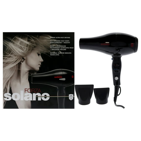 Solano Z-SOLFORZADRYERMET 2000W Forza Hair Dryer, Black