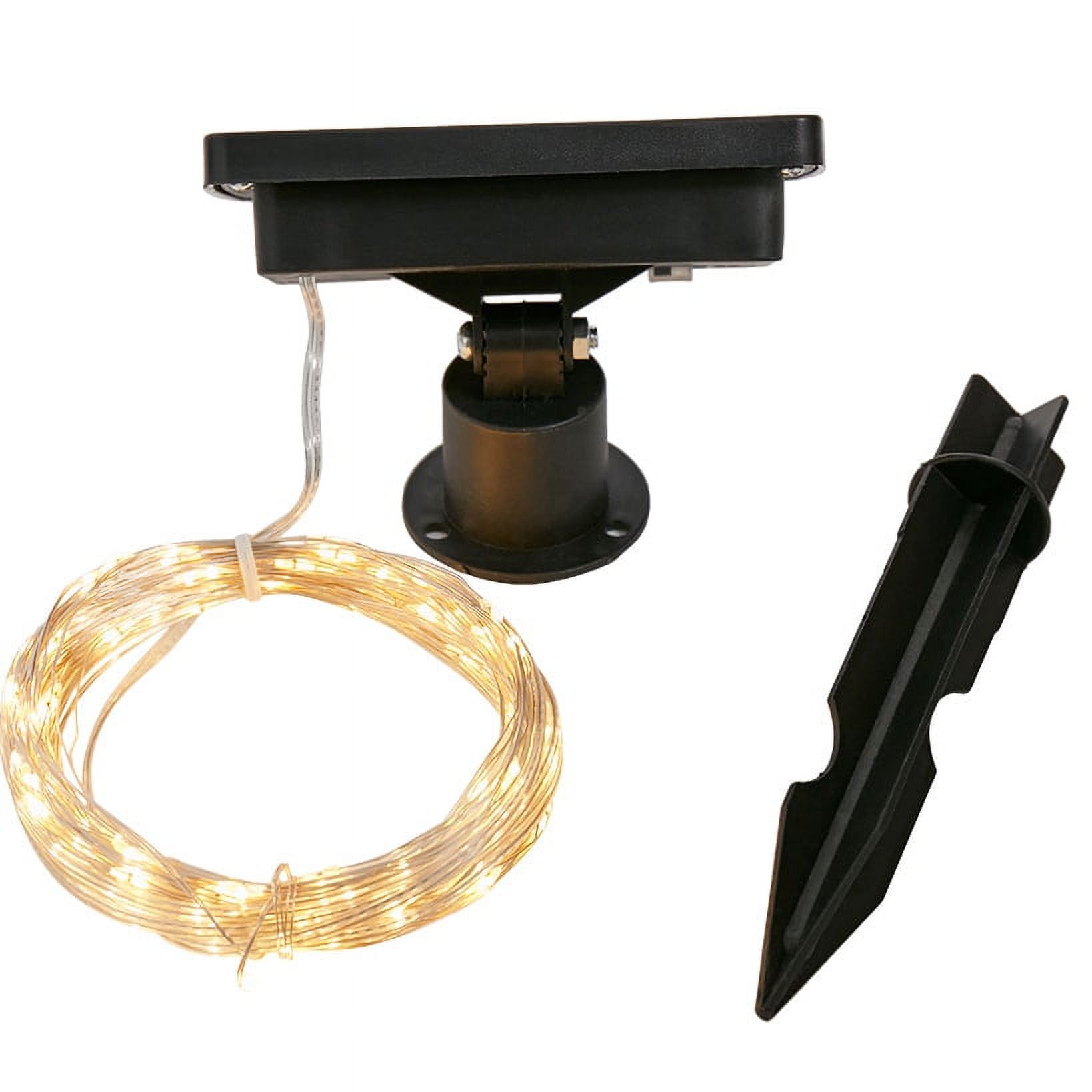 33Ft 100 Led Solar Rope Lights, Warm White Solar Powered Rope Lights, 8