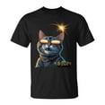 thumbnail image 1 of Solar 2024 Eclipse Cat Wearing Eclipse Glasses T-Shirt – Cute Astronomy Tee, Cat with Eclipse Glasses Graphic Shirt, Solar Eclipse 2024 Celebration Apparel, Comfortable, 1 of 3