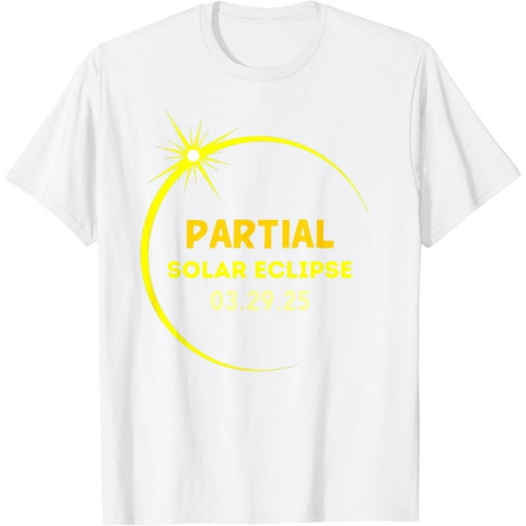 Solar 2025 Eclipse 3.29.25 Partial Solar Eclipse March 2025 T-Shirt100% cotton