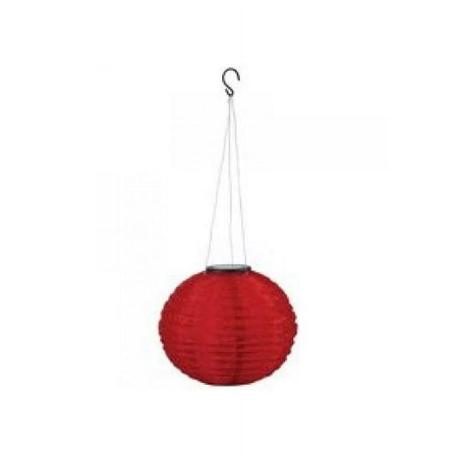 Solar 2x Brighter Red Fabric Hanging Lantern - Walmart.com