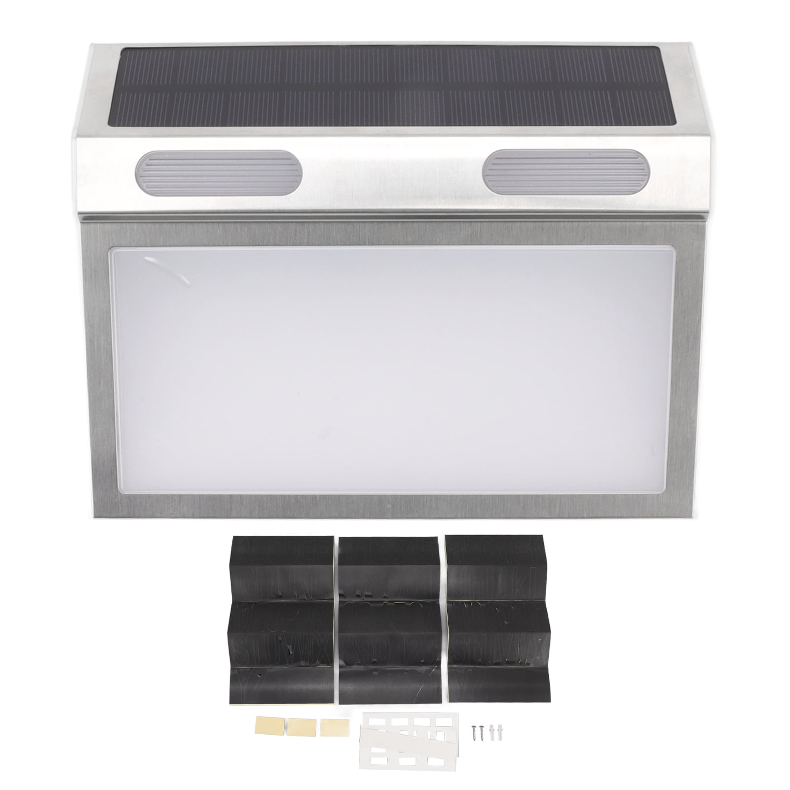 Solar Address Sign 3 Color Temperature Adjustable Waterproof LED House