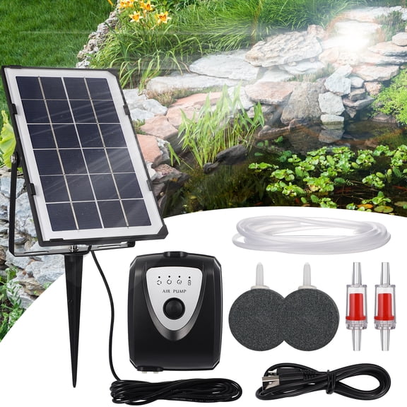 Solar Aerator for Pond Useful Reusable Premium Solar Air Pump Kit Solar Air