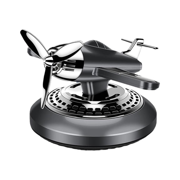 Solar Airplane Car Perfume Diffuser: Rotating Interior Decoration with Multiple Fragrances for a Relaxing Driving Experience