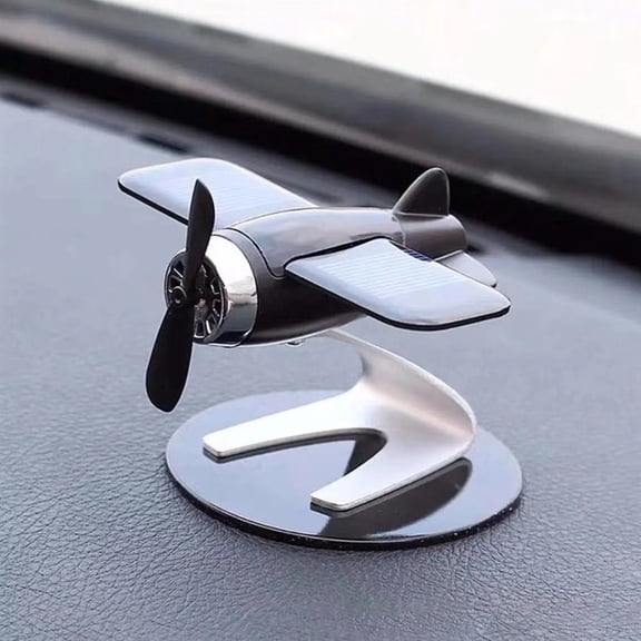 Solar Airplane Creative Men Car Decoration Car Interior Desktop Ornament