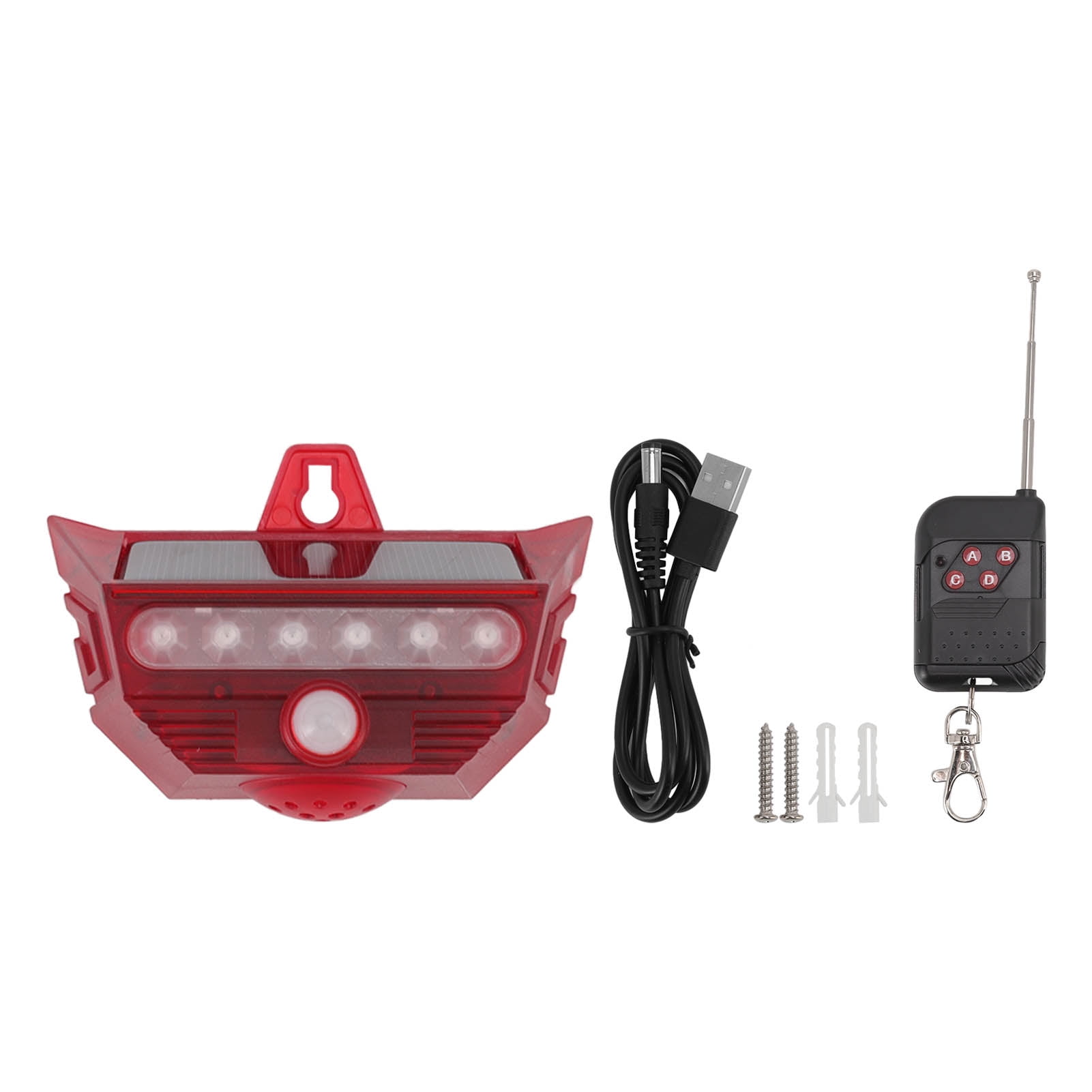 Solar Alarm Lamp Motion Sensor Security Solar Sound Alarm Siren with