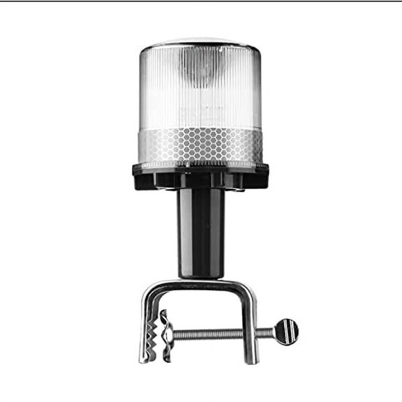 Solar Anchor Light - Warning Light 360 Degree - Super Bright Waterproof IP48 for Marine Applications - Constant On or Flashing (WHITE)