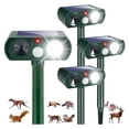thumbnail image 1 of Solar Animal ,4 Pack Ultrasonic Animal Repeller Outdoor with Sensor & Flashing Light,Animal Deterrent Devices Cat,Squirrel,Deer,Dog,Raccoon,Skunk,Rabbit for Yard Garden Lawn, 1 of 7