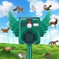thumbnail image 1 of KingFurt Solar Animal Repeller with Ultrasonic Motion Sensor and LED Lights, Waterproof, 1 Pack, 5.3" x 4.2" x 3.7", 1 of 10