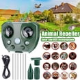 Solar Animal Repeller. Ultrasonic Animal Repellent. with Flashing LED