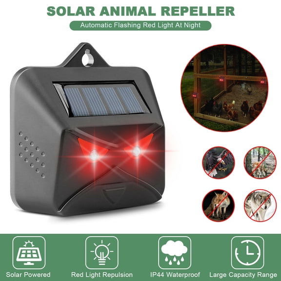 Solar Animal Repeller Wild Animal Skunk Deer Owl Deterrent For Garden Yard Field