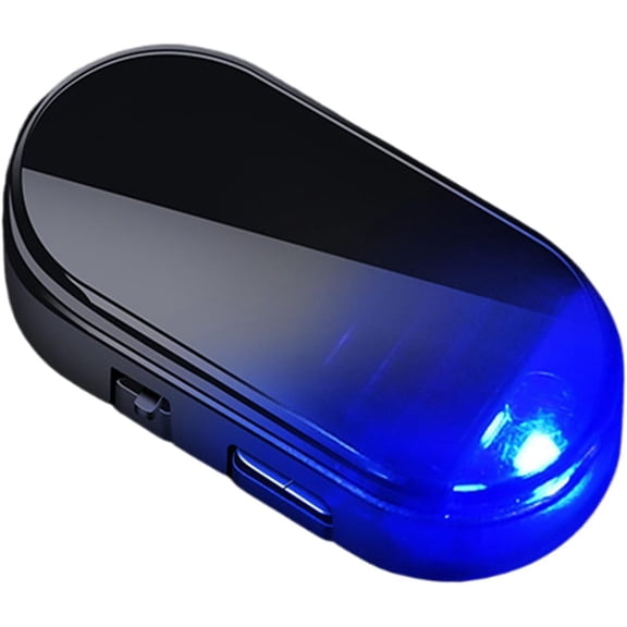 Solar Anti-Theft Light 5x2.7cm Solar Powered Flashing Fake Alarm for Car