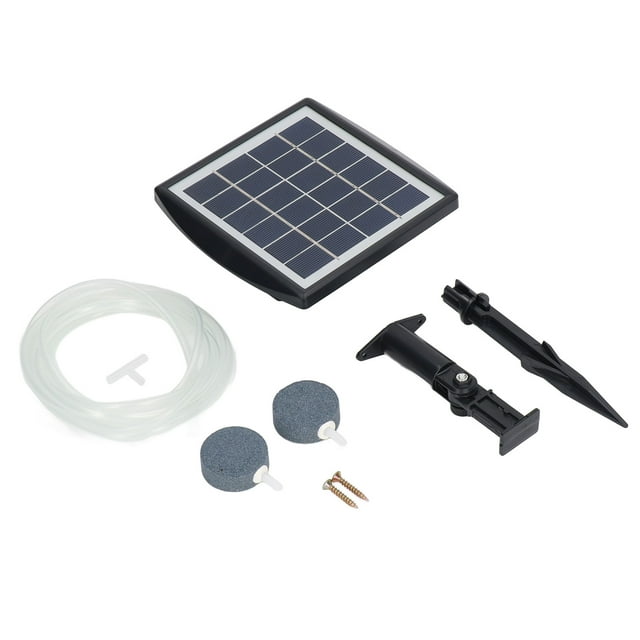 Solar Aquarium Air Pump Oxygenator Solar Powered Air Pump Low Noise