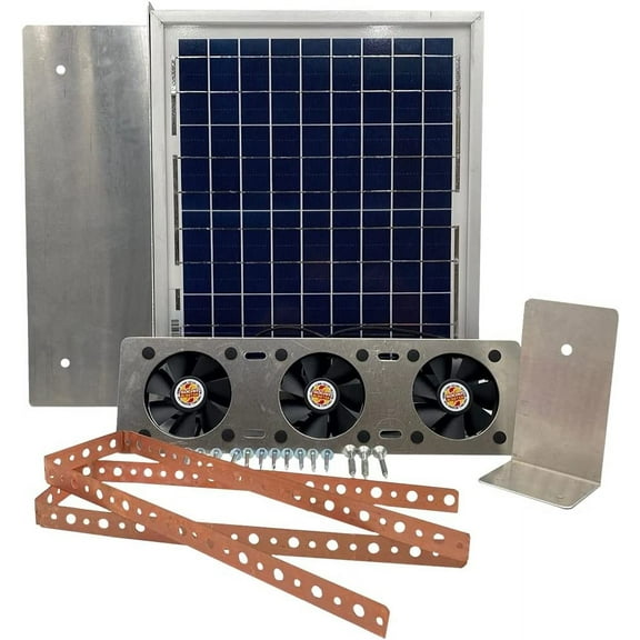 Solar Attic Fan for Ridge Vents - Solar Roof Vent Solution - Solar RidgeBlaster