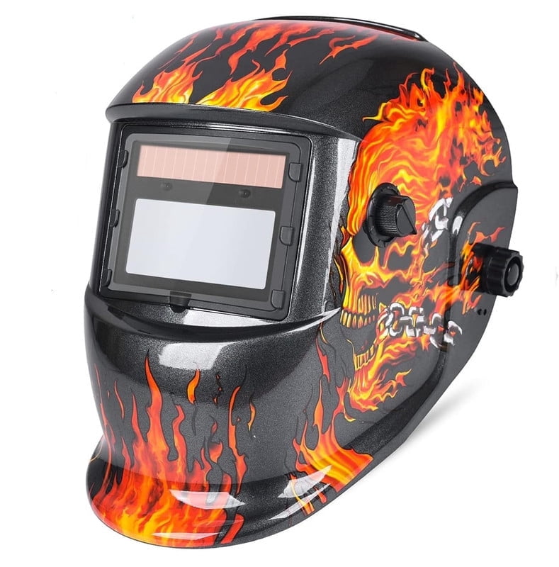 Masque De Soudure Auto-obscurcissant HITBOX - Grand Champ De Vision - Gants Inclus - Pour Soudure Arc, TIG, MIG